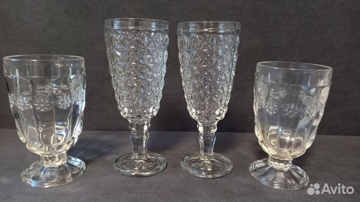 Бокалы старое советское стекло