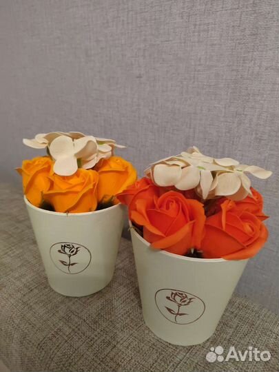 Подарочный набор цветы из мыла