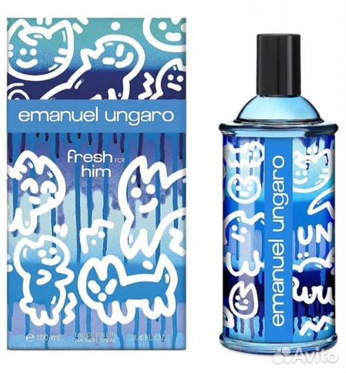 Мужской парфюм от ungaro fresh for him 100 ml