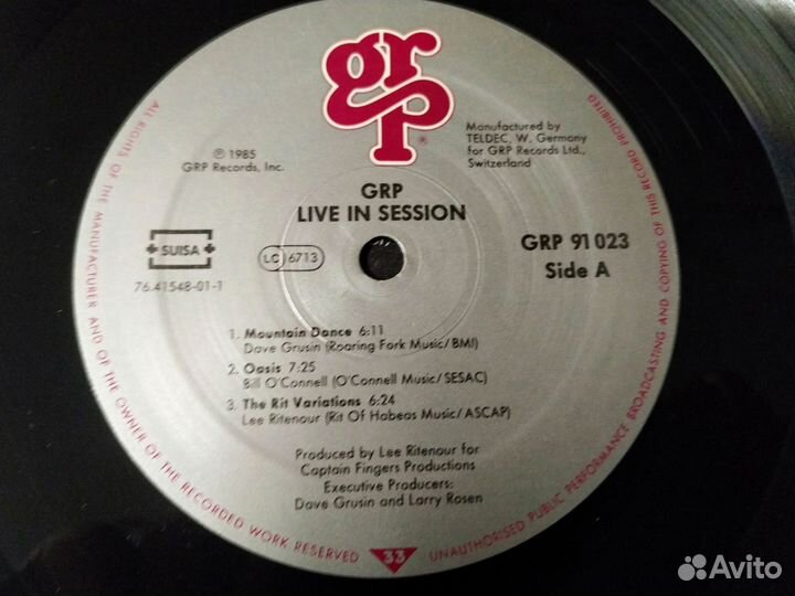 Grusin Ritenour Diane Schuur valentin grp винил