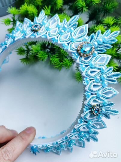 Ободок для волос ручной работы