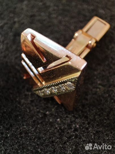 Запонки золотые с бриллиантами