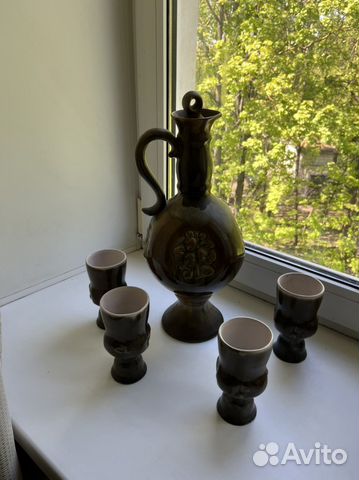 Кувшин и стаканы керамика