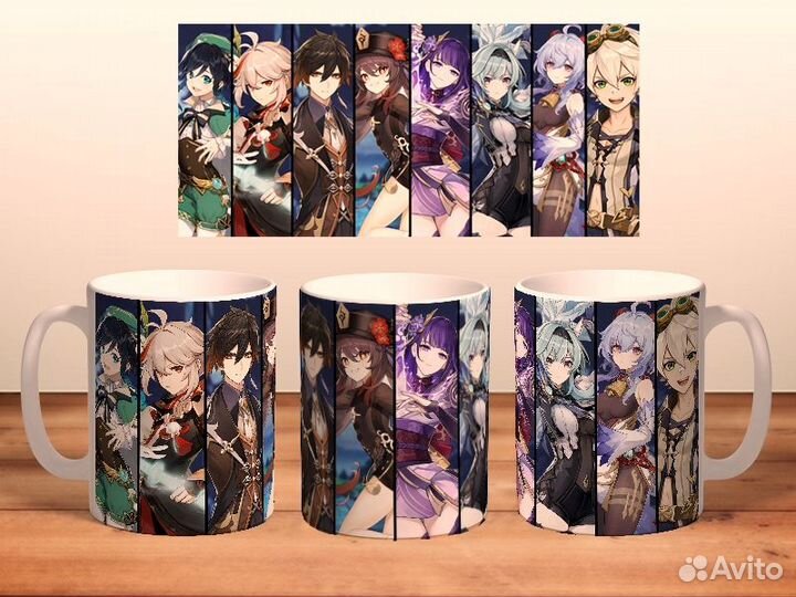 Аниме бокс набор Геншин Импакт Странник и Чжун Ли