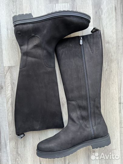 Женские осенние высокие кожаные сапоги Timberland