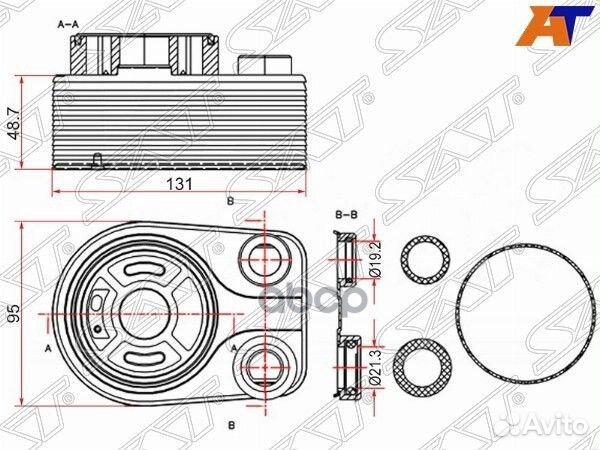 Радиатор масляный nissan qashqai 07/renault CA