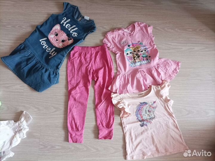 Вещи пакетом на девочку 110-122-128