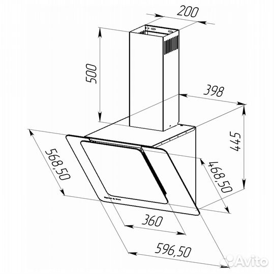 Вытяжка Zigmund & Shtain K 150.6 W