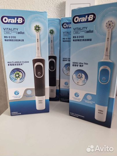 Электрическая зубная щетка Oral b Vitality новая