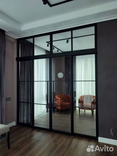 Перегородки алюминиевые стеклянные