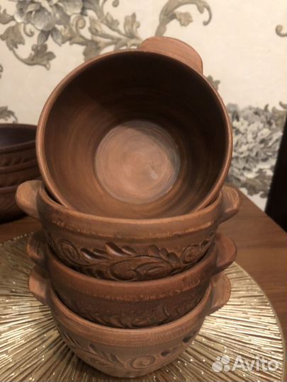 Тарелки из глины