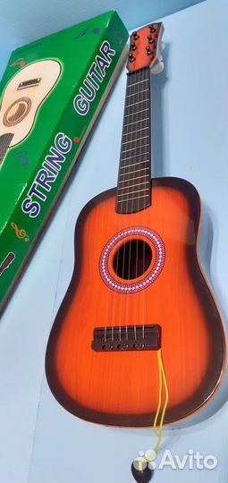 Гитара 6 струнная, миниатюрная для обучения детей