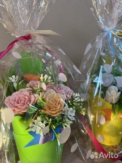 Мыльные букеты