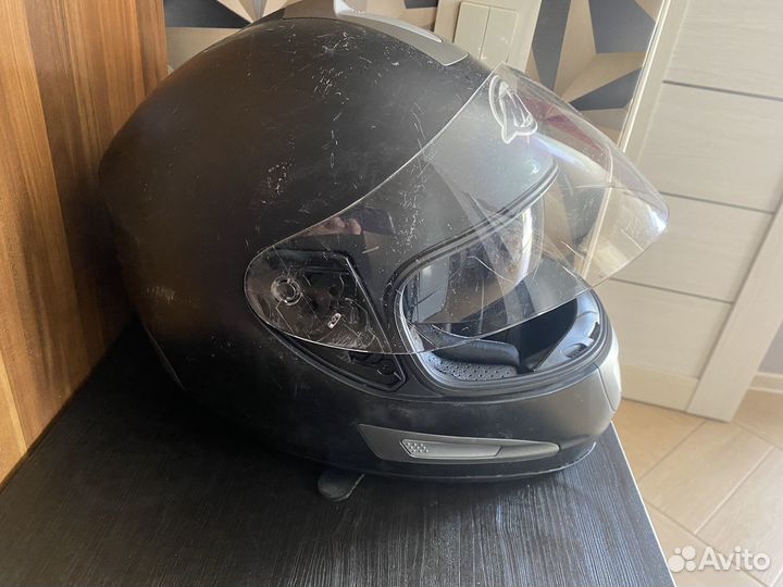 Шлем для мотоцикла черный