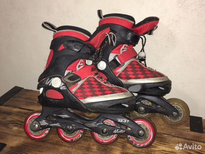 Ролики раздвижные К2 32-37