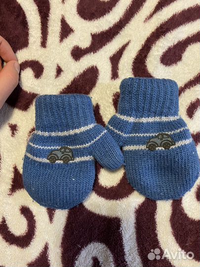 Варежки детские на 1-1,5 года