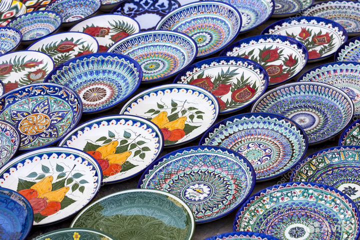 Узбекская посуда из г. Риштан