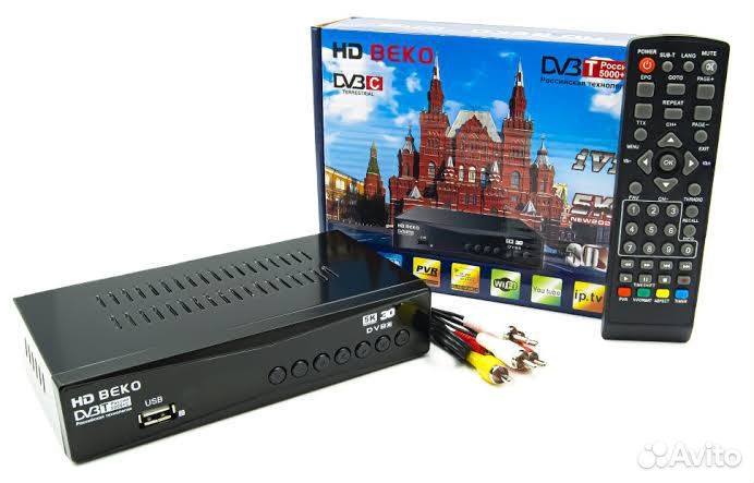 Тв приставка цифровая новая DVB-T2 гарантия