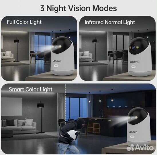 Wi-Fi камера Lenovo 5мп, разрешение 2К, новая
