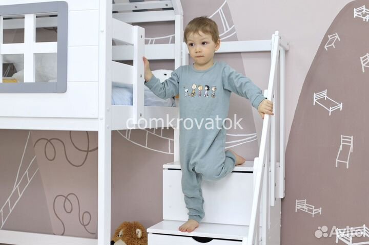 Детская двухъярусная кровать Замок