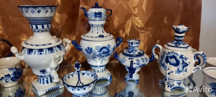 Фарфоровая посуда гжель