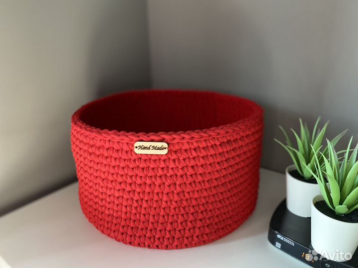 Корзинки, трикотажная пряжа