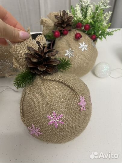 Новогодние украшения ручной работы