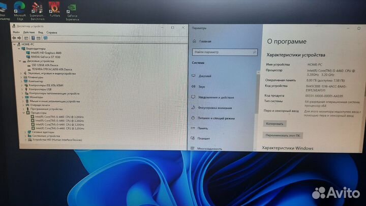 Игровой пк i5 4460/GT 1030/8GB/SSD/HDD