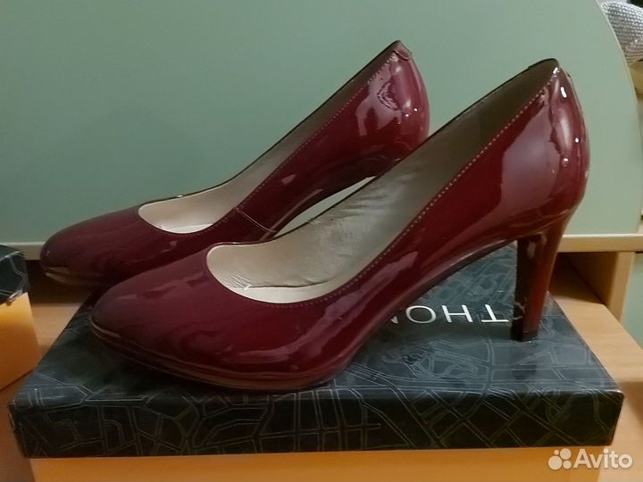 Туфли женские 39 размер бордовые