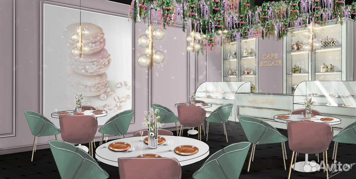 Скетч-визуализация интерьера