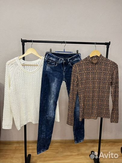 Одежда женская пакетом 28 вещей 44-46