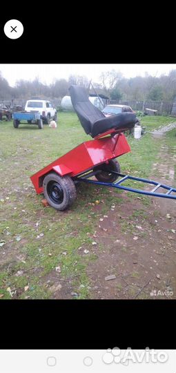 Прицеп для мотоблока самосвальный