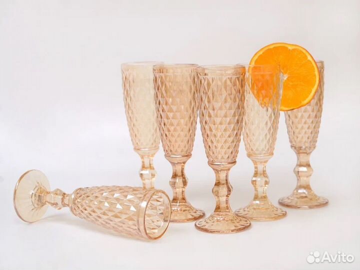 Бокалы 6 штук