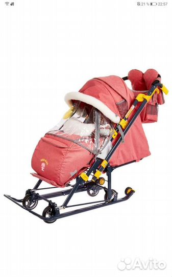 Детские санки коляска ника