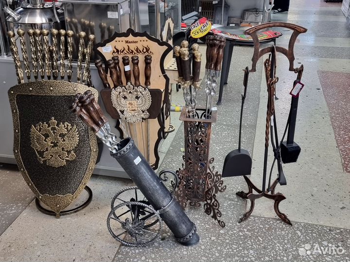 Набор шампуров+ щит+набор для камина