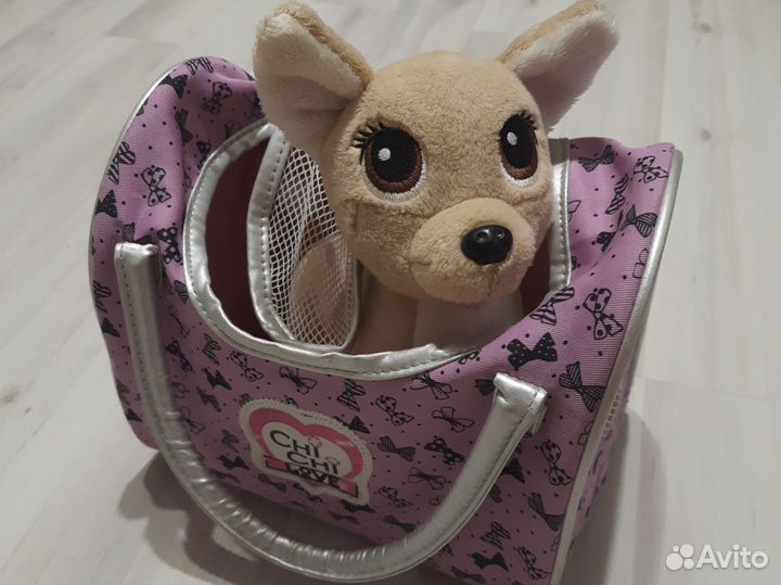 Собачка с переноской-сумкой чичилав