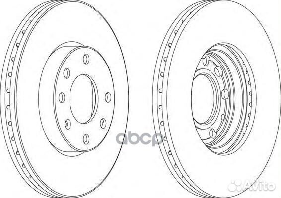 Диск тормозной передний ferodo DDF1041 DDF1041