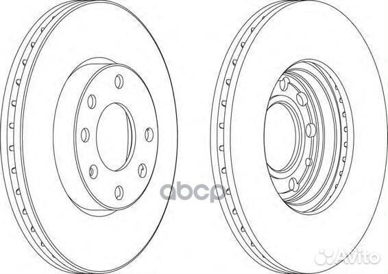 Диск тормозной передний ferodo DDF1041 DDF1041