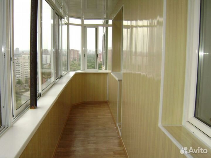 Остекление балконов. Отделка лоджий