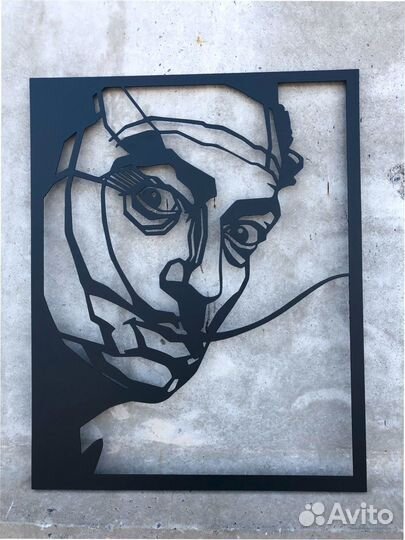 Пейзаж из металла на стену