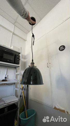 Фонарь подвесной. Зеленый с выключателем