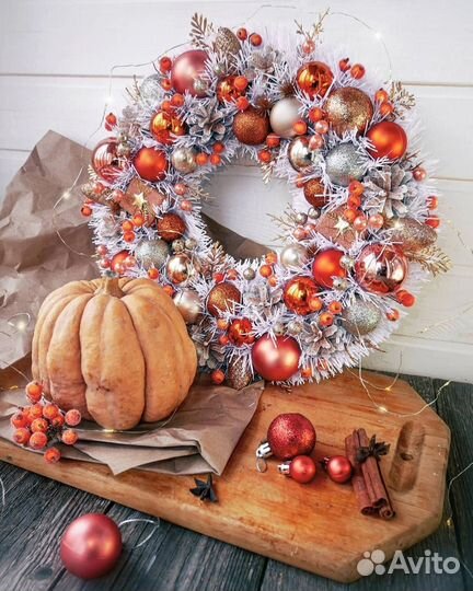 Новогодний венок. D 40-42