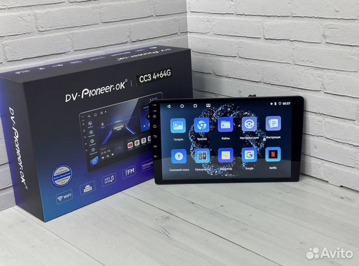 Магнитола Android Pioneer 2din 4/64 гб