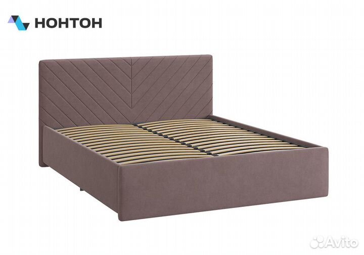 Кровать Сандра 2 1.6 м светло-коричневая