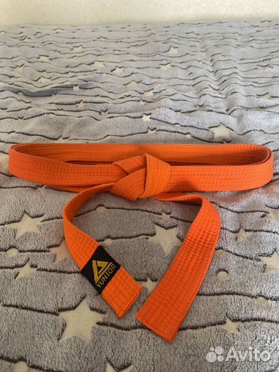 Пояс для дзюдо оранжевый