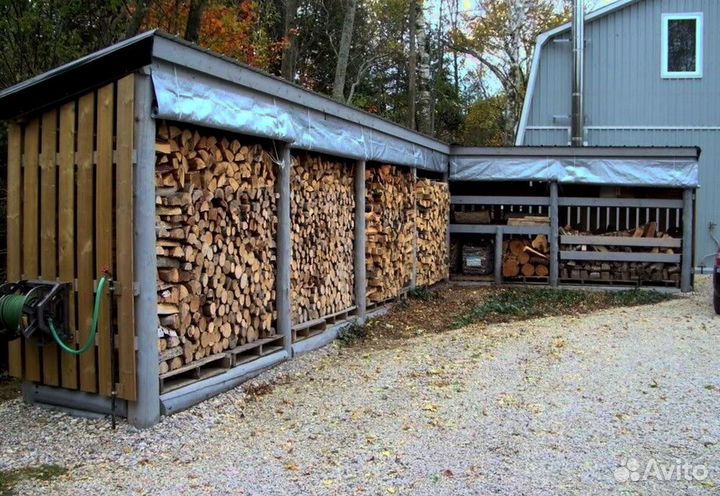 Дрова березовые наколотые