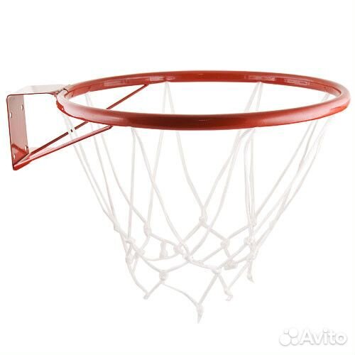 Кольцо баскетбольное №5 с сеткой, усиленное, d380
