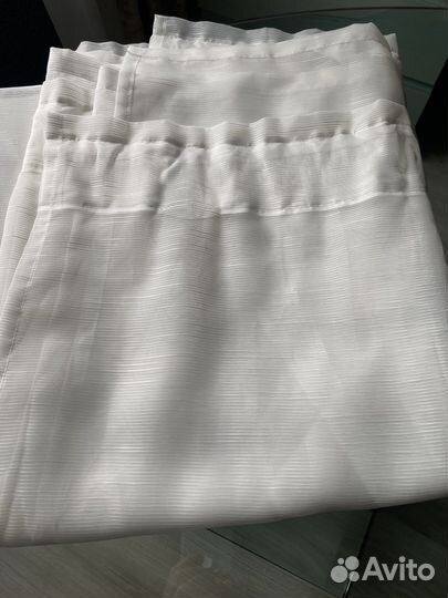 Шторы IKEA гертруд белые