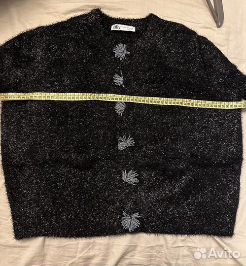 Кардиган zara женский черный новый 48 50