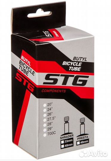 Камера велосипедная STG, бутил,700сх28/35с велонип